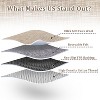 Acekool Area Rug, Modern Washable Non Slip Stain Resistant Soft Low Pile Foldable Carpet for Living Room Bedroom Dining - 3 of 4