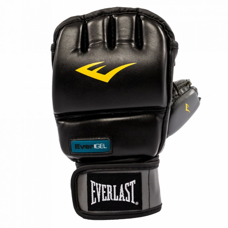 Everlast Evergel Durable Wristwrap Heavy Bag Synthetic Leather Boxing Gloves for MMA Fighters, Boxers, and Fitness Enthusiasts, Black, Small/Medium, 2 of 7