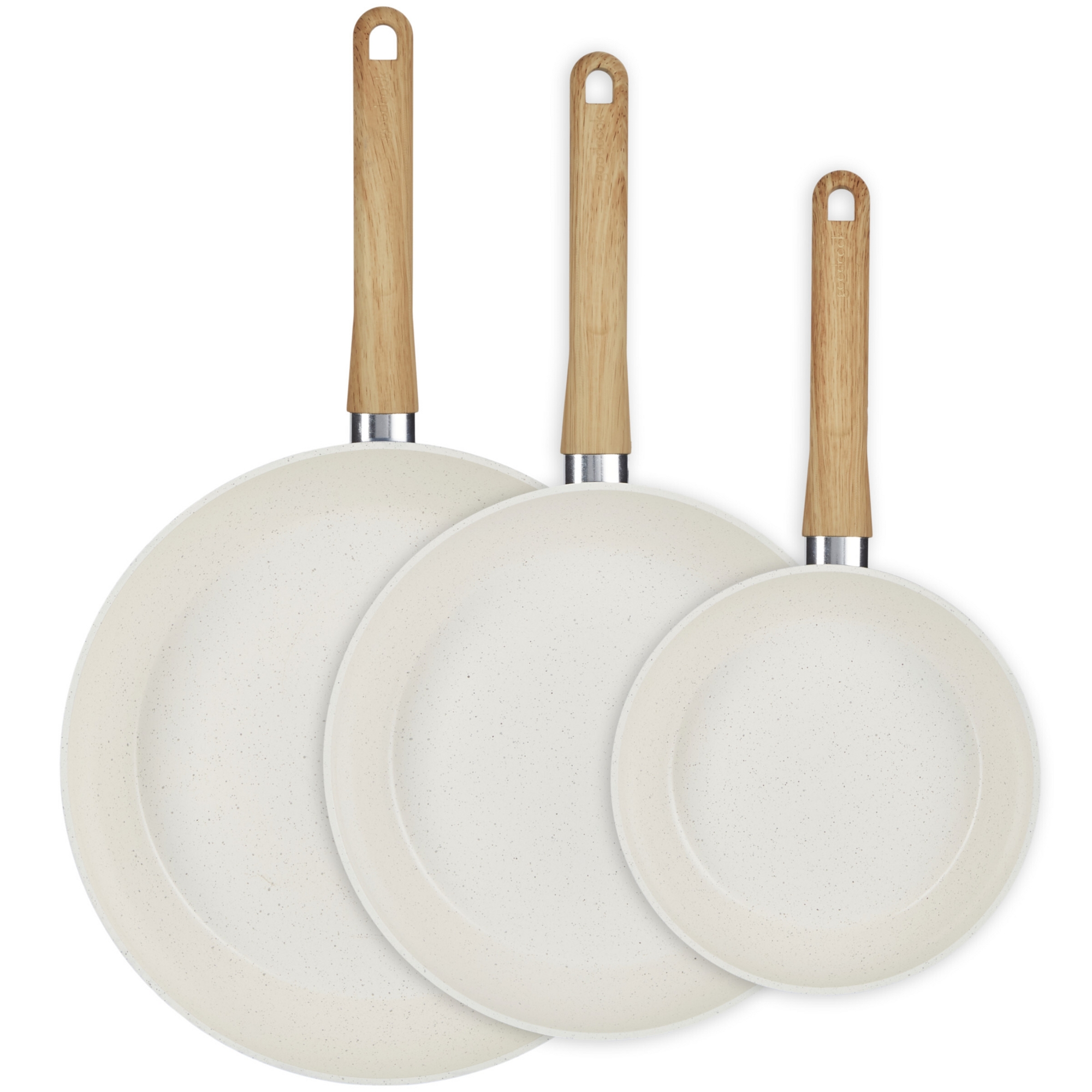 GoodCook 3pk Healthy Ceramic Fry Pan Set: Nonstick, Stainless Steel, 8", 10", 12" Frying Pans, Induction & Gas Compatible