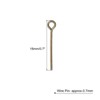 Unique Bargains DIY Craft Necklaces Bracelets Earrings Jewelry Making Iron 21 Gauge Eye Pins 200 Pcs - 2 of 4