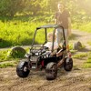 Aosom 12V Dual Motor Kids Electric Ride-on UTV Toy with MP3/USB Music Connection, Suspension, & Remote Control - 3 of 4