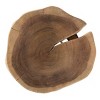 Vynxaria Rustic Acacia Wood Side Table - 12"Lx12"Wx18"H, Black Iron Hairpin Legs, FSC-Certified, Eco-Friendly - 4 of 4