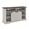 Vynxaria Mid Century Modern TV Stand for 65 Inch TV - Entertainment Center with Storage Cabinets and Sliding Barn Door - 3 of 4