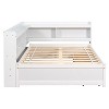 NicBex Twin Size Wooden Platform Bed, Modern Bed Frame with Trundle and Headboard for Bedroom - 3 of 4