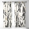 Evamatise Abstract Spider Orchids Single Panel Sheer Window Curtain - Society6 - 2 of 4