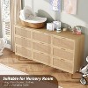 Acekool Rattan 9 Drawer Dresser, Tall Chest with Metal Legs, Handwoven Storage for Bedroom, Living Room, - 3 of 4