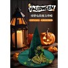 Racxily Halloween Ball Party Hat Witch Hat Wizard of Oz Simulation Flower Dress up Accessories Green Magic Hat - 2 of 4