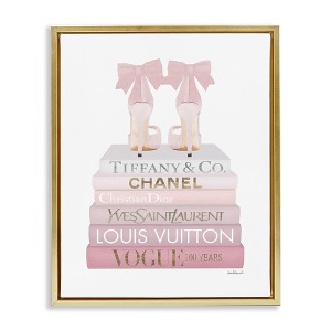 Stupell Industries Chic Shoes Glam Bookstack, 25" x 31" - 1 of 4