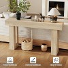 Farmhouse Console Table, Long Rectangular Entryway Table for Hallway, Living Room or Behind Sofa, Rustic Industrial Accent Table - 4 of 4