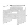 CAVINAS Chair Lounge Chair Velvet Upholstered Sofa Couch with Clean Line for Living Room - 4 of 4