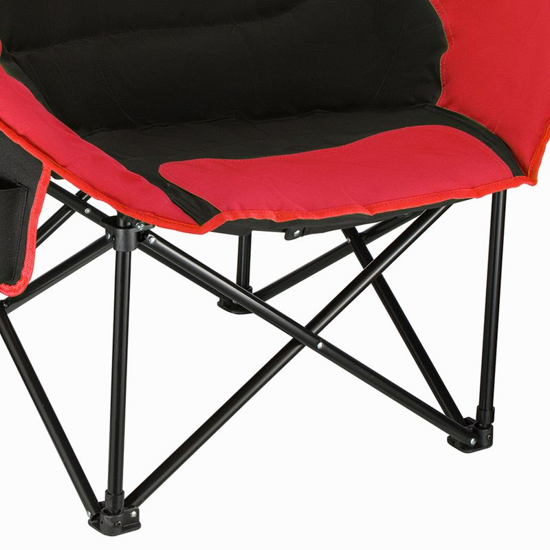 KingCamp Foldable Saucer Moon Lounge Chair with Cupholder Storage Pocket for Indoor Home or Outdoor Camping and Tailgating Use, 6 of 9