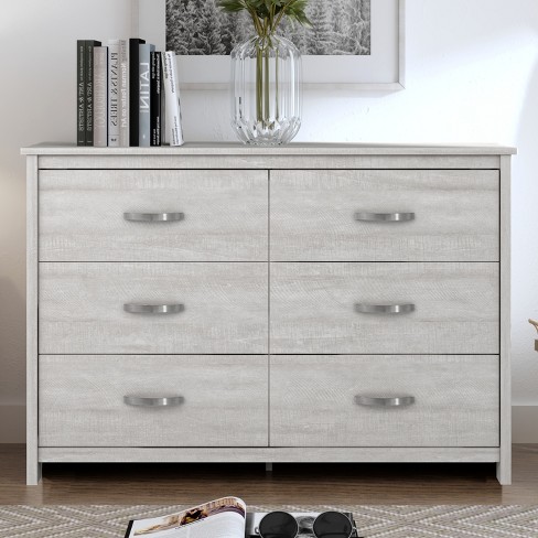 Simple Cut Out Handles 6 Drawer Dresser - Saracina Home : Target