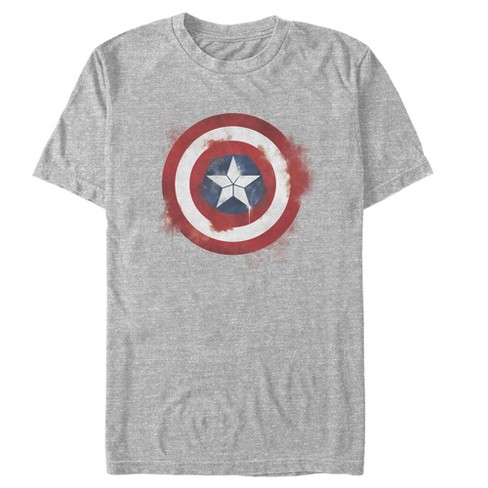 Men's Marvel Avengers: Endgame Cap Smudged Shield T-shirt - Athletic ...