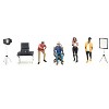 "Behind The Scenes" 7 piece (4 People, 3 Accessories) Diecast Figures Set 1/64 Scale Models by American Diorama - 4 of 4