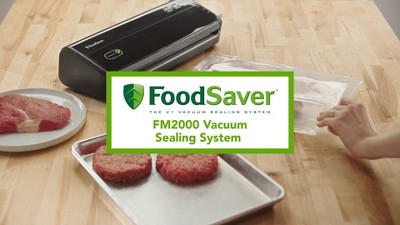 FoodSaver FM2000 Vacuum Sealer Machine with HandHeld Vacuum Sealer, Bags &  Rolls, Bonus Pack, Black - Sam's Club