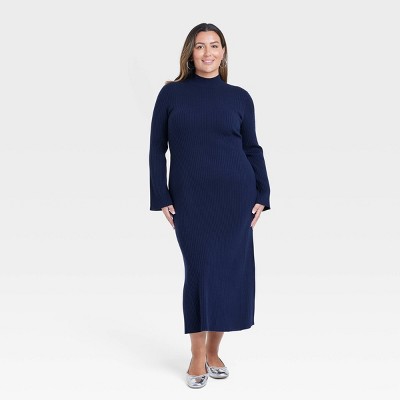 Women's Long Sleeve Maxi Sweater Dress - A New Day™