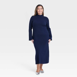 Women's Long Sleeve Maxi Sweater Dress - A New Day™ - 1 of 3