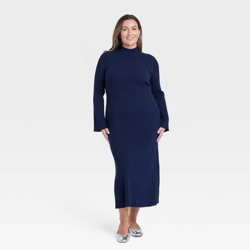 Navy blue dress sweater best sale