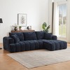 108.3" Chenille Tufted L-Shaped Modular Sectional Sofa with Right Arm Chaise Lounge, No Assembly Required - 2 of 4