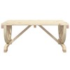 vidaXL Patio Coffee Table 35.4"x19.7"x15.7" Solid Wood Fir - 4 of 4