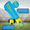 Vizari Malaga Soccer Shin Guards - Breathable & Lightweight Soccer Shin Pads with Ankle Protection - Reduces Shocks & Injuries - Adults, Youth & Kids Soccer Shin Guards with Non-Slip Adjustable Strap - 4 of 4
