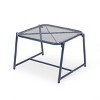 Vynxaria Kincaid 13"H White Mesh Side Table ¨C Stylish Accent for Outdoor Living - 3 of 4