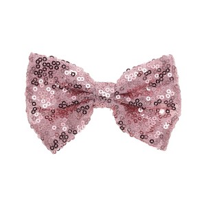 Unique Bargains Elegant Sequins Bow Hair Clip 1 Pc - 1 of 4