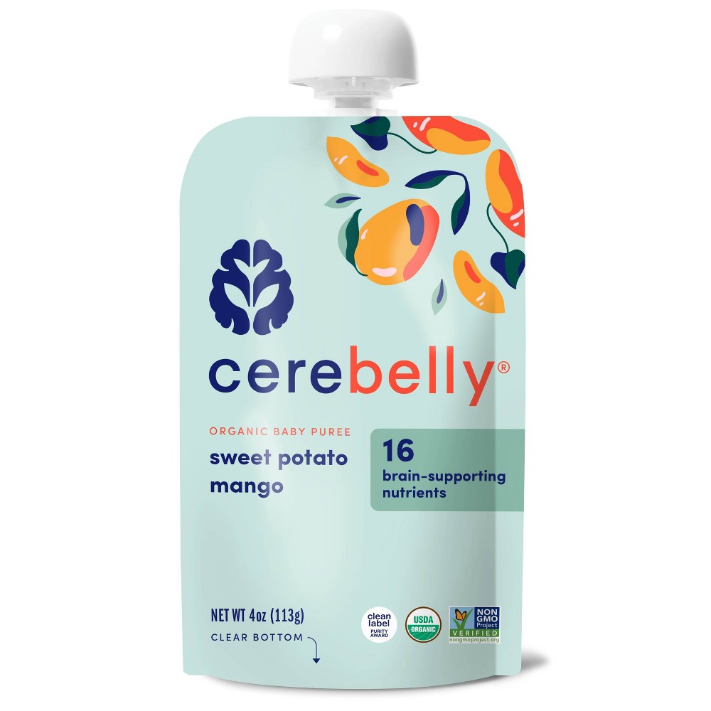 Photos - Baby Food Cerebelly Organic Sweet Potato and Mango  Pouch - 4oz