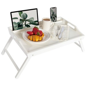 Rossie Home Bamboo Media Bed Tray - 1 of 4