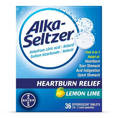 Alka-Seltzer Antacid Lemon Lime Tablets - 36ct