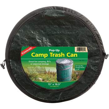 Coghlan's Mini Pop-Up Trash Can, Collapsible Camping RV Storage, Zipper Closure