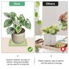 Unique Bargains Ceramic Durable Indoor Decorative Plant Saucer 2 Pcs - 4 of 4