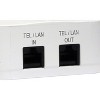 Panamax® 2-Outlet 15-Amp-Total Wall Tap with Telco/LAN Protection and 1,350 Joules of Surge Protection MD2-TL in White - 2 of 4