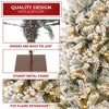 Casafield Pencil Pre-Lit Alpine Fir Realistic Artificial Holiday Christmas Tree with Metal Stand - 4 of 4