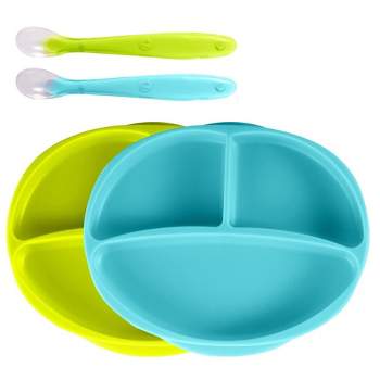 Cuddle Baby, Gum Friendly Soft Silicone Baby Spoons, 4-Pack, First Stage  Feeding Spoon Gift Set for Baby Girls BPA Lead Phthalate and Plastic Free