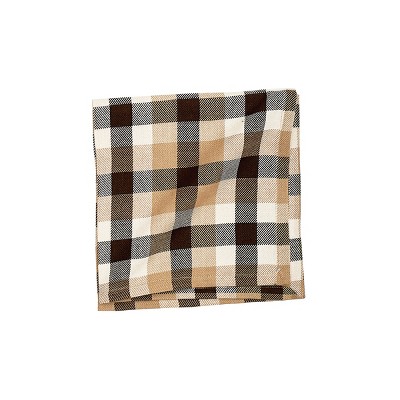 C&F Home Dunmore Plaid Cocoa Thanksgiving Cloth Napkin Set of 6