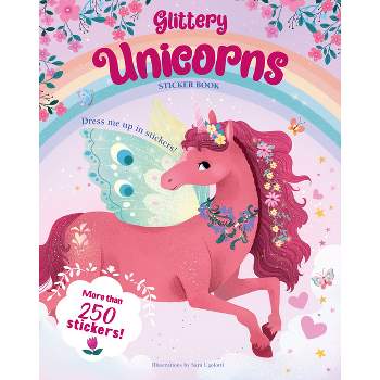 Glittery Unicorns Sticker Book - (Paperback)
