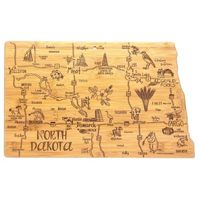 Totally Bamboo Destination North Dakota Serving and Cutting Board