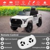 Electric Car for Kids, Licensed Toyota Tundra 12V Electric Truck, Off-Road Kids Pickup Car w/Remote - 4 of 4