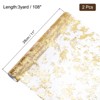 Unique Bargains Birthday Party Polyester Flexible Cutting Metallic Foil Thin Mesh Table Runner 2 Pcs - 2 of 3