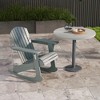 Outsunny Rustic Wooden Adirondack Rocking Chair Outdoor Lounge Chair Fire Pit Seating with Slatted Wooden Design for Patio, Backyard - 3 of 4