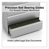 Alera Lateral File, 5 Legal/Letter/A4/A5-Size File Drawers, 1 Roll-Out Posting Shelf, Light Gray, 42" x 18.63" x 67.63" - 3 of 4