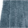 Home Mart Goods 2 Piece Set Soft Plush Thick Denim Blue Solid Striped Bathroom Mat - 4 of 4