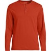 Lands' End Men's Long Sleeve Cotton Supima Henley - 3 of 3