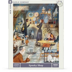 New York Puzzle Company Spooky Shop 1000 Piece Puzzle - 1 of 4
