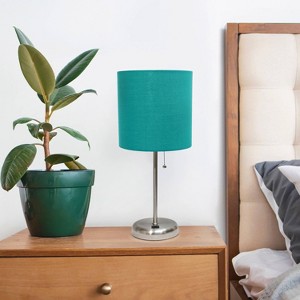 Creekwood Home Contemporary Bedside Table Lamps with USB Port - 1 of 4