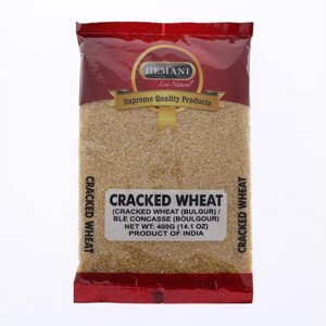 Hemani Cracked Wheat Coarse (Fada/Bulgur/Bulgar) - Dalia - 400g (7.1 OZ) - No Colors - 100% Natural - Supreme Quality - NON-GMO - Vegan - Cereal - 1 of 2