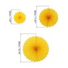 Unique Bargains Paper Decorative Festive Durable Hanging Paper Fans with Clip 12 Pcs - 2 of 4