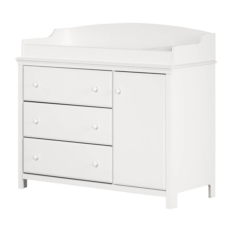 Cotton Candy Changing Table with Station - Pure White - South Shore, 1 of 12