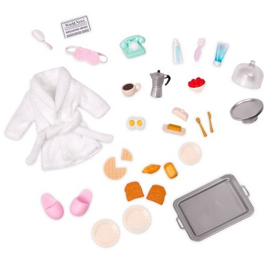 Lori - Hotel Accessories for 6" Mini Dolls - Luxury Room Service Set